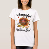 Bedankt Grateful and Blessed Turkey Nurse T-shirt (Voorkant)