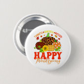 Bedankt Grateful Blessed Leopard Pset Pumpkin Th Ronde Button 5,7 Cm (Voorkant /achterkant)