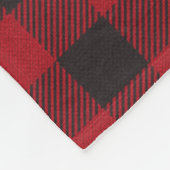 Bedankt Grateful Blessed Name Red Pset Fleece Deken (Hoek)