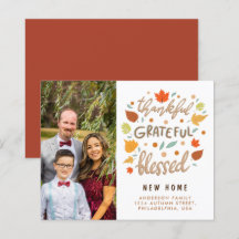 Bedankt Grateful Blessed New Home Announge