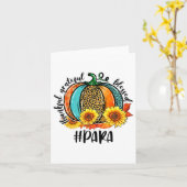 Bedankt Grateful Blessed Paraprofessional Herfst A Kaart (Gele Bloem)