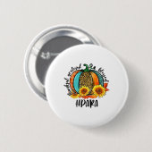 Bedankt Grateful Blessed Paraprofessional Herfst A Ronde Button 5,7 Cm (Voorkant /achterkant)