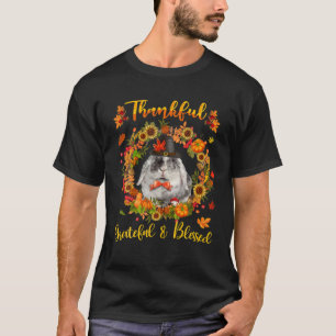 Bedankt Grateful Blessed Rabbit Thanskgiving Matc T-shirt
