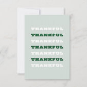 Bedankt, Gratitude Quote, Groen Bedankkaart (Voorkant)