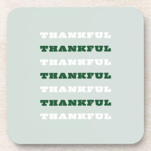 Bedankt, Gratitude Quote, Groen Bier Onderzetter
