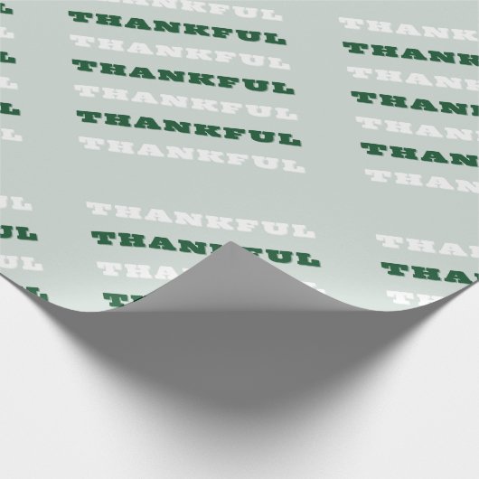 Bedankt, Gratitude Quote, Groen Cadeaupapier (Hoek)