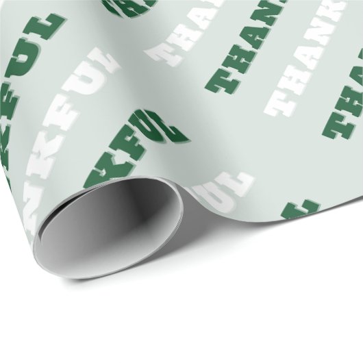 Bedankt, Gratitude Quote, Groen Cadeaupapier (Rol Hoek)