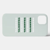 Bedankt, Gratitude Quote, Groen Case-Mate iPhone Case (Achterkant (horizontaal))