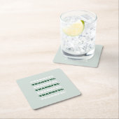 Bedankt, Gratitude Quote, Groen Kartonnen Onderzetters (Insitu)