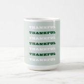 Bedankt, Gratitude Quote, Groen Koffiemok (Center)