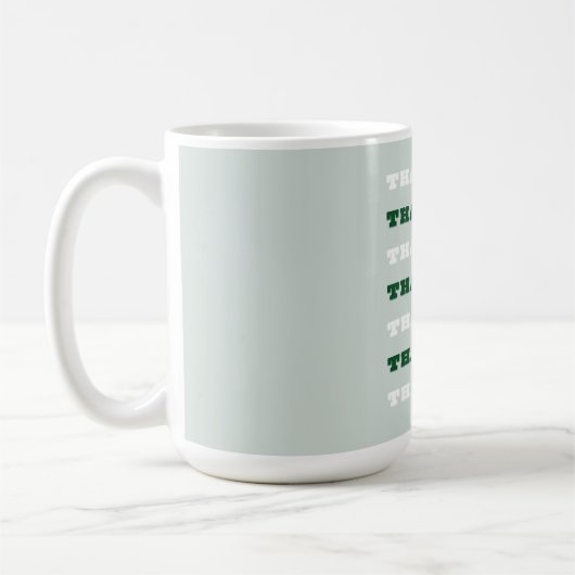 Bedankt, Gratitude Quote, Groen Koffiemok (Links)
