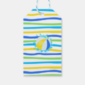 Bedankt Green Waterslide Summer Party Gift Labels Cadeaulabel (Achterkant)