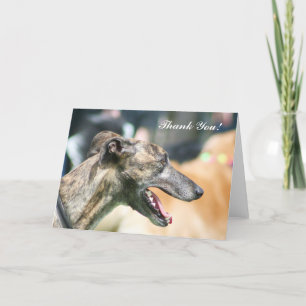 Bedankt Greyhound wenskaart