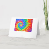 Bedankt Groovy Stropdas-Dye Kaart (Achterkant)