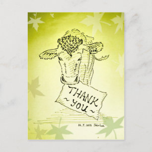 Bedankt---- Guernsey Koe Briefkaart