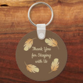 Bedankt Guest Vacation House Appreciation Token Sleutelhanger (Voorkant)