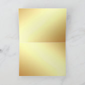 Bedankt Handgeschreven Tekst Elegante Goud Templat (Binnen)