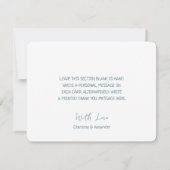 BEDANKT! Handgetrokken Waterverf Zonnestralen Geel Bedankkaart (Achterkant)