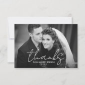 Bedankt handschrift met briefje voor script - Hart (Voorkant)