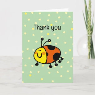 Bedankt (Happy Bug) kaart