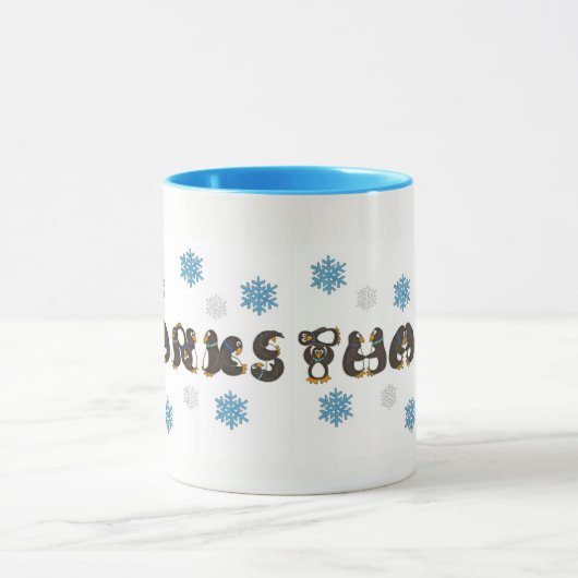 Bedankt Hartelijk dank voor de wintersneeuwvlok va Mok (Midden)