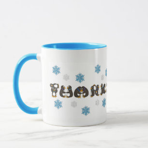Bedankt Hartelijk dank voor de wintersneeuwvlok va Mok