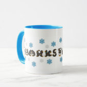 Bedankt Hartelijk dank voor de wintersneeuwvlok va Mok (Voorkant links)