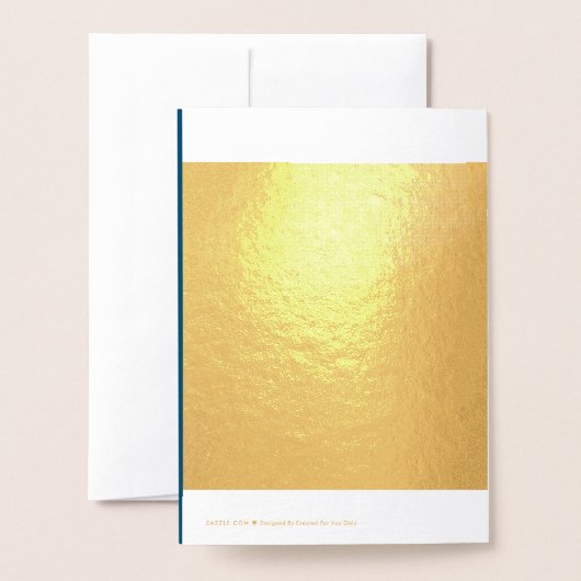 Bedankt Hartelijk dank voor Gold Folie Kaarten (Met envelop)