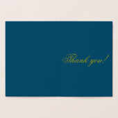 Bedankt Hartelijk dank voor Gold Folie Kaarten (Binnen)