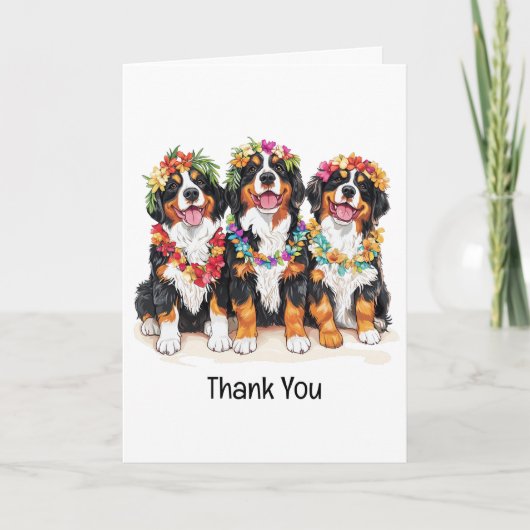 Bedankt Hawaiian Berner Mountain Dogs (Voorkant)