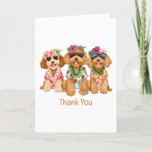 Bedankt Hawaiian Goldendoodle Dogs Flower Lei