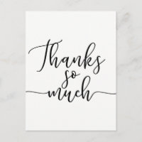 Bedankt Heel erg bedankt Modern Script Type