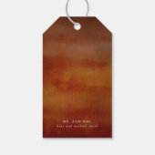 Bedankt Herfst Flowers Botanical Rustic Cadeaulabel (Achterkant)