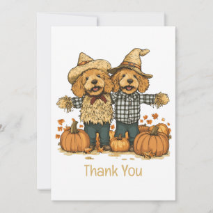 Bedankt Herfst Oogst Goldendoodle Honden