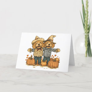 Bedankt Herfst Oogst Goldendoodle Honden
