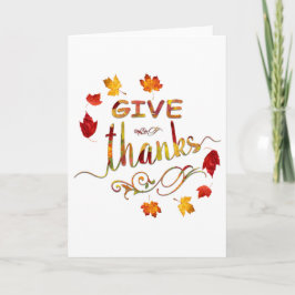 Bedankt Herfst Rustic Thanksgiving Monogram