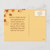 Bedankt Herfst Thanksgiving gebeid Aangepast Feestdagenkaart (Achterkant)