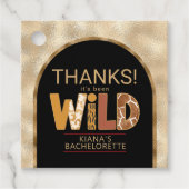 Bedankt het is Been Wild Safari Bachelorette ID114 Bedankjes Labels (Voorkant)