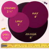 Bedankt Het is de ADHD gele roze retorslogan Ronde Button 3,2 Cm