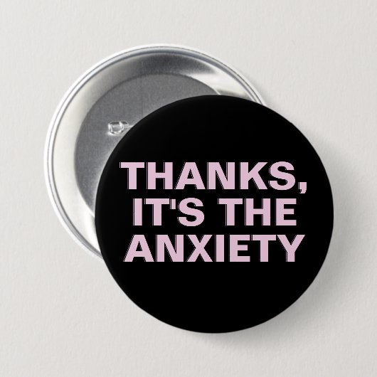 Bedankt Het is de angstroze slogan Ronde Button 7,6 Cm (Voorkant /achterkant)