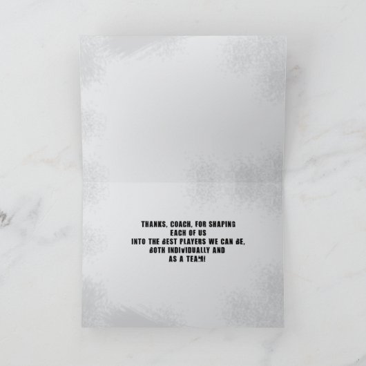 Bedankt Hockey Coach (Binnen)