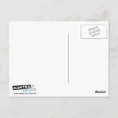 Bedankt Hockey Coach Briefkaart Icy Blue Style (Achterkant)