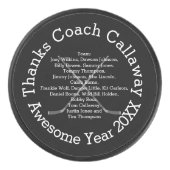 Bedankt Hockey Coach met teamnamen Puck (Voorkant)