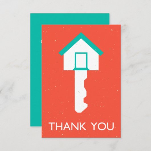 Bedankt Housekey Kaart (Voorkant / Achterkant)