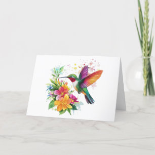 Bedankt Hummingbird Tropical Flowers