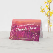 Bedankt, ik waardeer je! kaart (Gele Bloem)