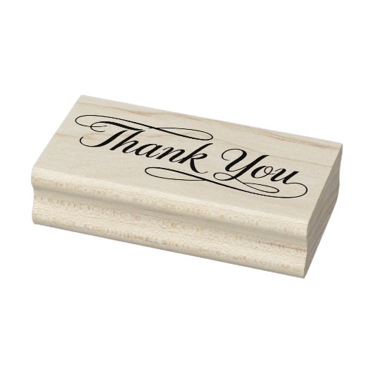 Bedankt in Black Lines Silhouette Rubberstempel (Stempel)