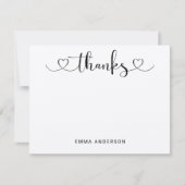 Bedankt in Modern Hart Script Kraft Persoonlijk (Voorkant)