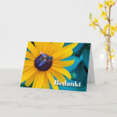 Bedankt in Nederland met Bee Kaart (Gele Bloem)