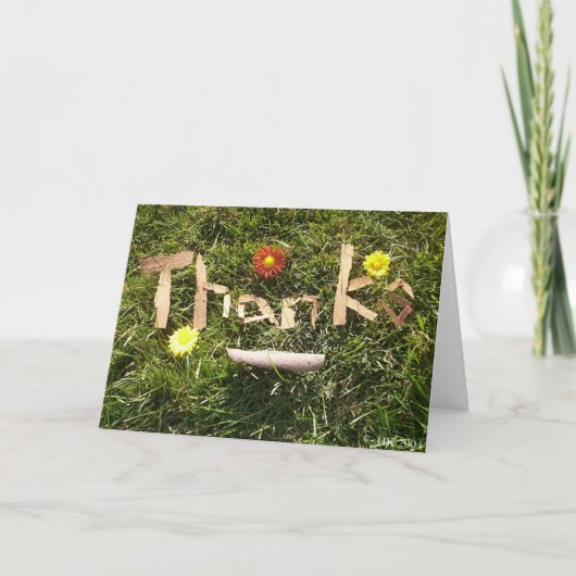 Bedankt in schors (Voorkant)